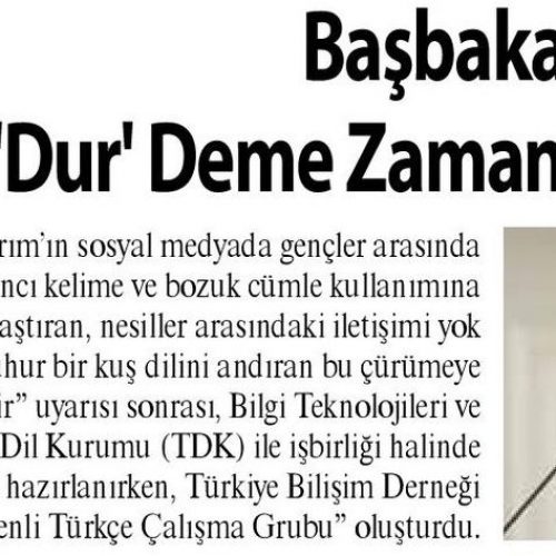 ‘Dur’ Deme Zamanı Gelmiştir – GÜMÜŞHANE OLAY