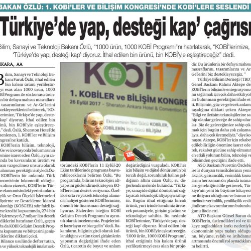 ‘Türkiye’de Yap, Desteği Kap’ Çağrısı – HÜRSES GAZETESİ