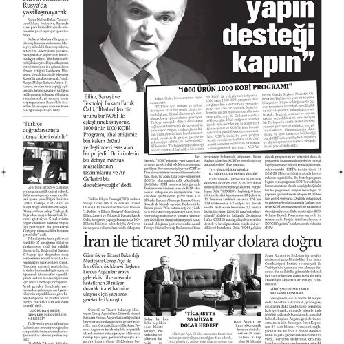 Türkiye’de Yapın Desteği Kapın – ŞEHİR GAZETESİ