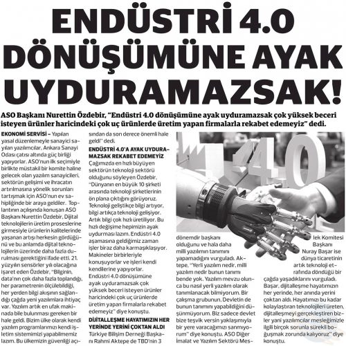 Endüstri 4.0 Dönüşümüne Ayak Uydurmazsak – DOĞRU HABER