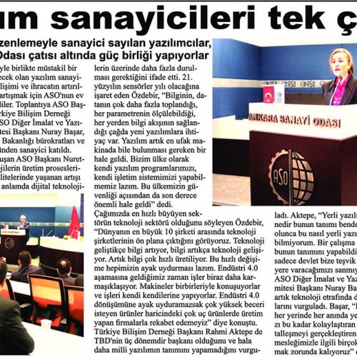 Yazılım Sanayicileri Tek Çatıda – ANTALYA GÜNDEM