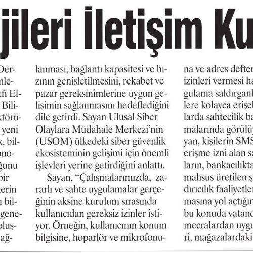 Bilgi Teknolojileri İletişim Kurumu Uyardı – DOKUS SÜTUN