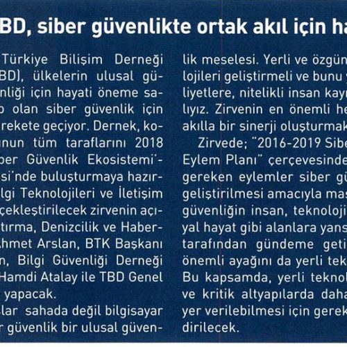 TBD, Siber Güvenlikte Ortak Akıl İçin Harekete Geçti – KOBİEFOR