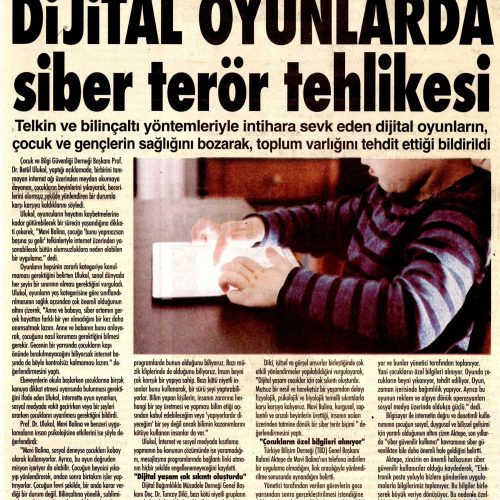 Dijital Oyunlarda Siber Terör Tehlikesi – YENİGÜN İSTANBUL