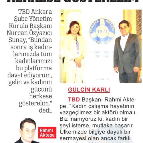 Gelin Kadınların Gücünü Herkese Gösterelim – TİCAREİ HAYAT GAZETESİ