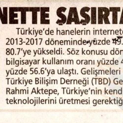 İnternette Şaşırtan Hız – POSTA GAZETESİ