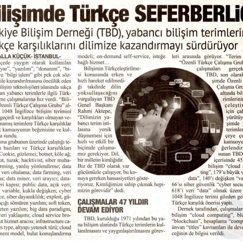 Bilişimde Türkçe Seferberliği – BİZİM ANADOLU