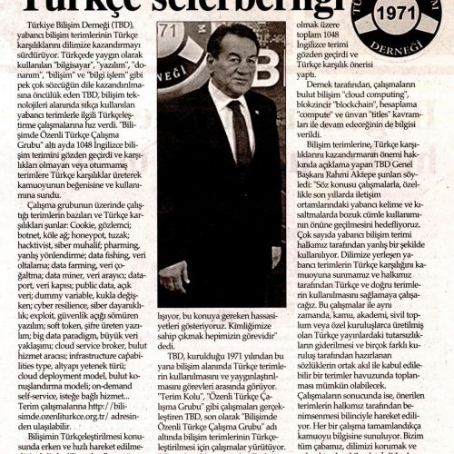 TBD’den Bilişimde Türkçe Seferberliği – İstanbul Gazetesi