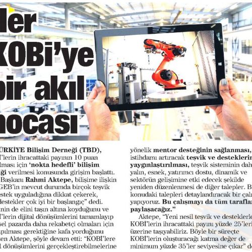 Her KOBİ’ye Bir Akıl Hocası – TAKVİM GAZETESİ