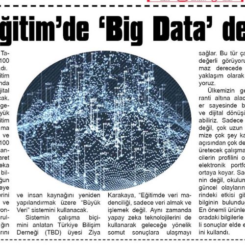 Milli Eğitim’de ‘Big Data’ Devri – DOĞRUYOL GAZETESİ