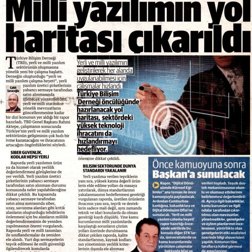 Milli Yazılımın Yol Haritası Çıkarıldı – YENİ ŞAFAK GAZETESİ