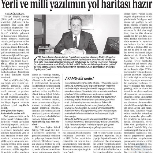 Yerli ve Milli Yazılımın Yol Haritası Hazır – TİCARET GAZETESİ