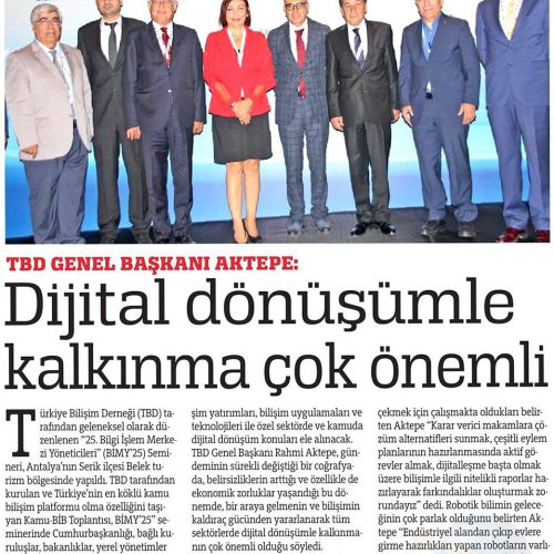 Dijital Dönüşümle Kalkınma Çok Önemli – TÜRKİYE GAZETESİ