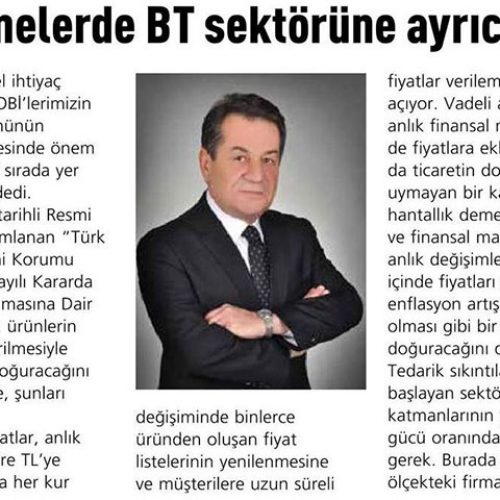 Dövizli Sözleşmelerde BT Sektörüne Ayrıcalık Tanınmalı – BT HABER