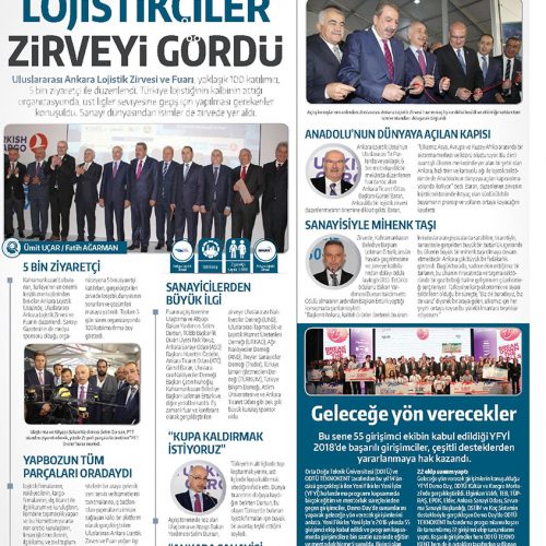 Lojistikçiler Zirveyi Gördü – SANAYİ GAZETESİ