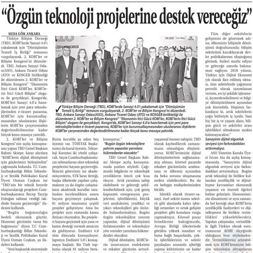 Özgün Teknoloji Projelerine Destek Vereceğiz – TİCARET GAZETESİ