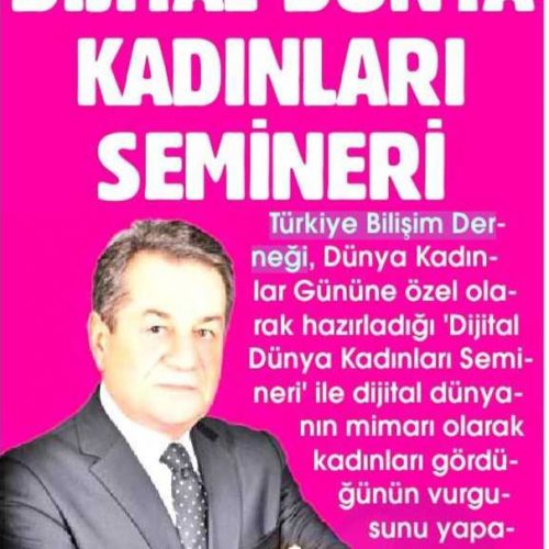 Dijital Dünya Kadınları Semineri – ANKARA SONSÖZ