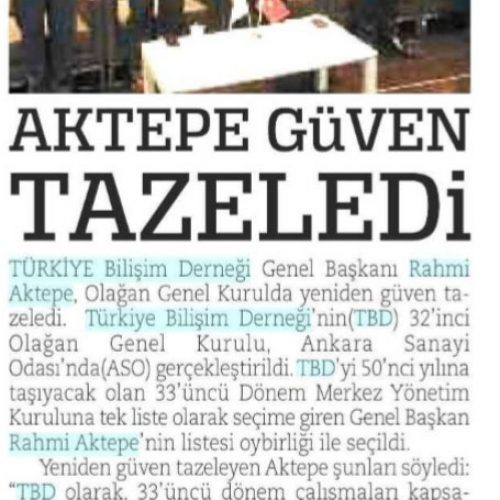 AKTEPE Güven Tazeledi – HABER VAKTİM