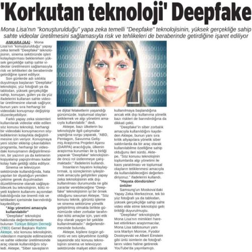 Korkutan Teknoloji Deepfake – ANKARA 24 SAAT