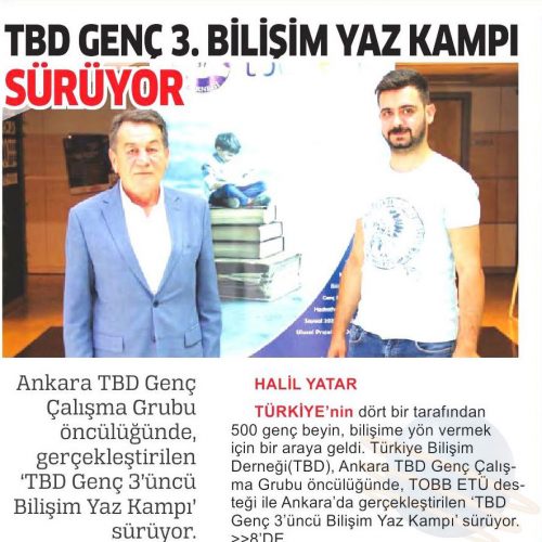 TBD Genç 3. Bilişim Yaz Kampı Sürüyor – TİCARİ HAYAT