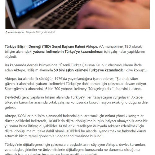 Bilişimde ‘Türkçe’ Dönüşümü – MSN