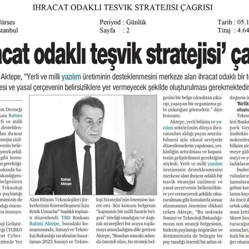 ‘İhracat Odaklı Teşvik Stratejisi’ Çağrısı – HÜRSES