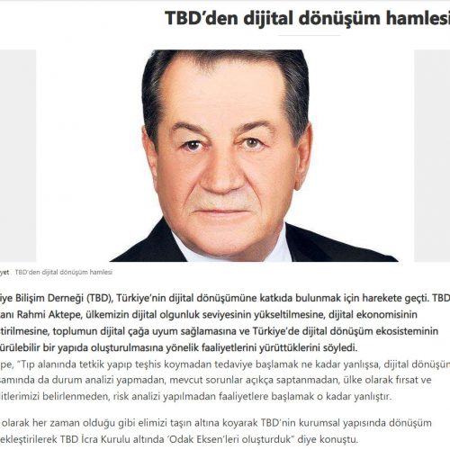 TBD’den Dijital Dönüşüm Hamlesi – MSN